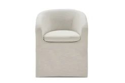 New Callie Slipcovered Dining Arm Chair Dining Chairs