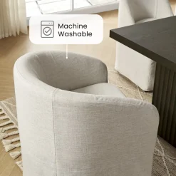 New Callie Slipcovered Dining Arm Chair Dining Chairs
