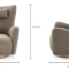 Online Colette Swivel Armchair Armchairs And Accent Chairs