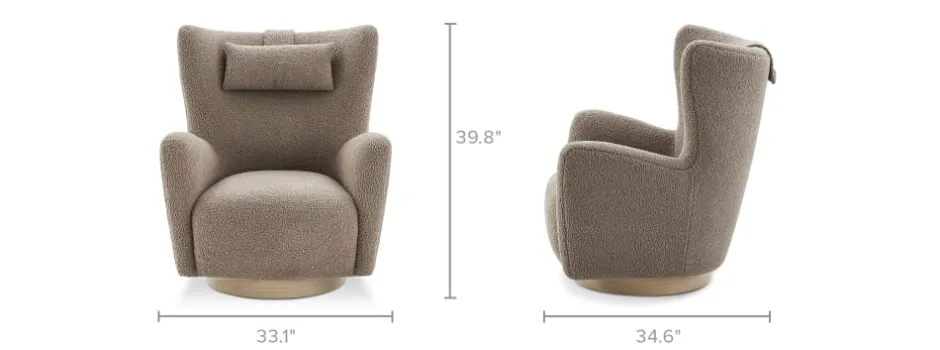 Online Colette Swivel Armchair Armchairs And Accent Chairs