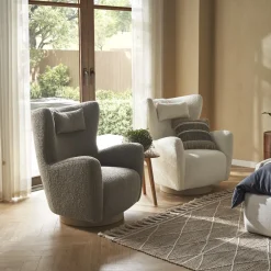 Online Colette Swivel Armchair Armchairs And Accent Chairs