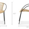 Hot Como Stackable Outdoor Dining Chair Set Small Outdoor Furniture|Outdoor Chairs & Bar Stools