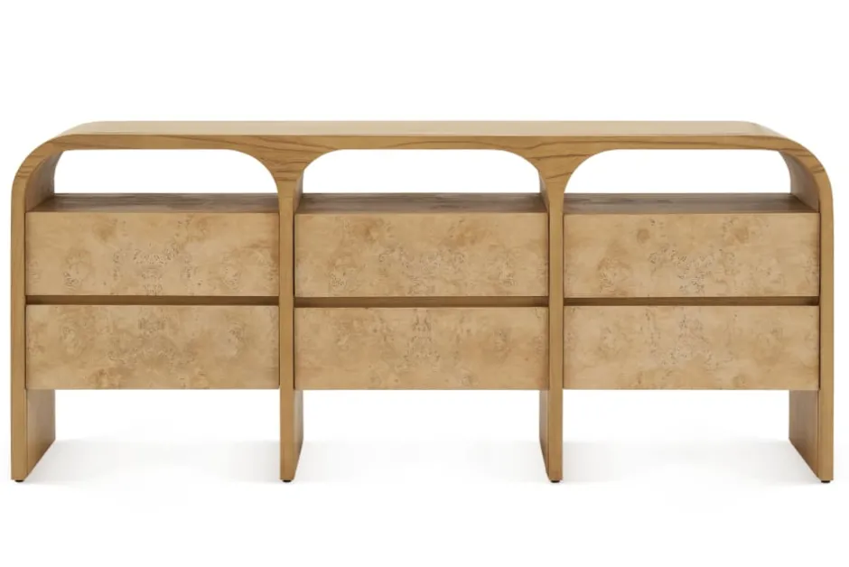 Discount Crescent 6-Drawer Dresser Dressers & Chest Of Drawers|Dressers & Chest Of Drawers