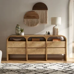 Discount Crescent 6-Drawer Dresser Dressers & Chest Of Drawers|Dressers & Chest Of Drawers