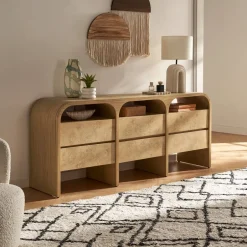 Discount Crescent 6-Drawer Dresser Dressers & Chest Of Drawers|Dressers & Chest Of Drawers