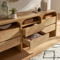 Discount Crescent 6-Drawer Dresser Dressers & Chest Of Drawers|Dressers & Chest Of Drawers