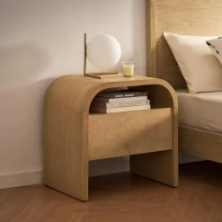 Clearance Dawson Bed with 2 Crescent Nightstands Bedroom Sets|Bedroom Sets