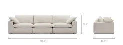 Discount Dawson Extended Sofa 3 Seater Sofas