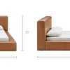 Discount Dawson Leather Bed Beds & Bed Frames