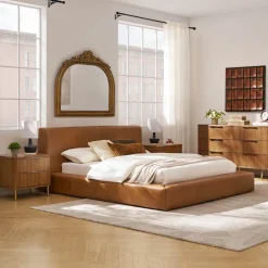 Discount Dawson Leather Bed Beds & Bed Frames