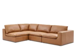 Discount Dawson Leather Chaise Sectional Sofa Leather Sofas|Sectional Sofas