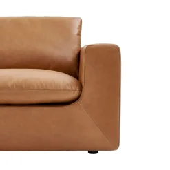 Sale Dawson Leather Chaise Sectional Sofa with Ottoman Living Room Sets|Living Room Sets
