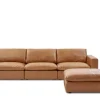 Online Dawson Leather Extended Sofa with Ottoman Living Room Sets|Living Room Sets
