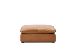 New Dawson Leather Large Ottoman Footstools, Ottomans & Poufs|Leather Sofas
