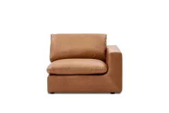 Fashion Dawson Leather Right Arm Sofa Armchairs And Accent Chairs|Leather Sofas