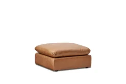 Best Dawson Leather Small Ottoman Footstools, Ottomans & Poufs|Leather Sofas