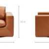 Hot Dawson Leather Swivel Armchair Armchairs And Accent Chairs