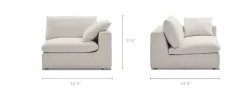 Online Dawson Right Arm Sofa Armchairs And Accent Chairs|Modular Sofas