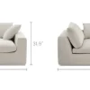 Sale Dawson Right Wide Chaise Modular Sofas|Loveseats