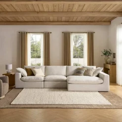 Sale Dawson Right Wide Chaise Modular Sofas|Loveseats