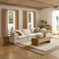 Sale Dawson Right Wide Chaise Modular Sofas|Loveseats