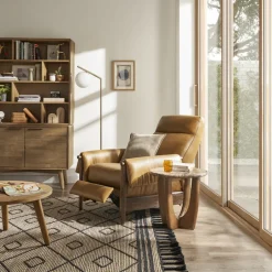 Online Dean Leather Recliner Armchair Armchairs And Accent Chairs