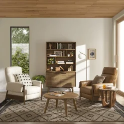 Online Dean Leather Recliner Armchair Armchairs And Accent Chairs