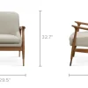 Clearance Desmond Armchair Armchairs And Accent Chairs|Small Living Room Furniture