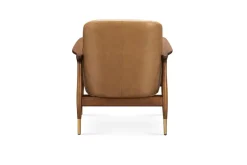 Fashion Desmond Leather Armchair Armchairs And Accent Chairs|Small Living Room Furniture