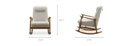 Sale Desmond Rocking Armchair Armchairs And Accent Chairs