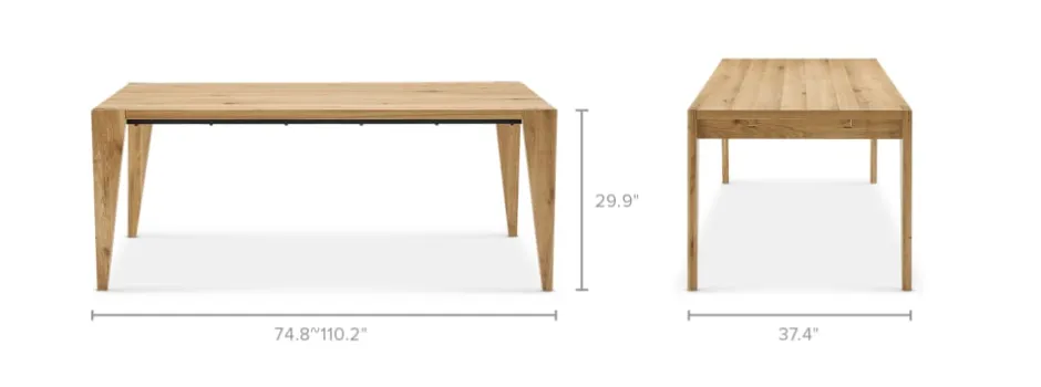 New Dillon Extendable Dining Table, 74.8" - 110.2" Dining Tables