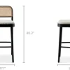 Online Edith Cane Bar Stool, Black Stools & Bar Stools