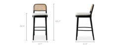 Online Edith Cane Bar Stool, Black Stools & Bar Stools