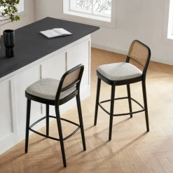 Online Edith Cane Bar Stool, Black Stools & Bar Stools