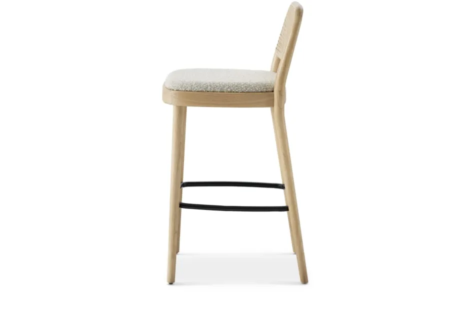 Discount Edith Cane Bar Stool, White Wash Stools & Bar Stools