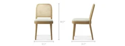 Discount Edith Cane Chair, White Wash Dining Chairs