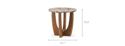 Best Elio Marble Round Side Table Side Tables|Small Living Room Furniture