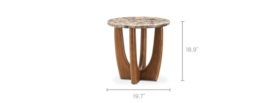 Best Elio Marble Round Side Table Side Tables|Small Living Room Furniture
