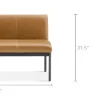 New Elliot Leather Banquette Bench Benches|Small Dining Room Furniture