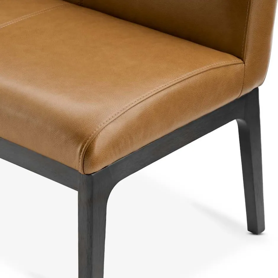 New Elliot Leather Banquette Bench Benches|Small Dining Room Furniture