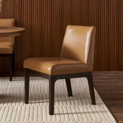 Sale Elliot Leather Dining Chair Dining Chairs|Small Dining Room Furniture
