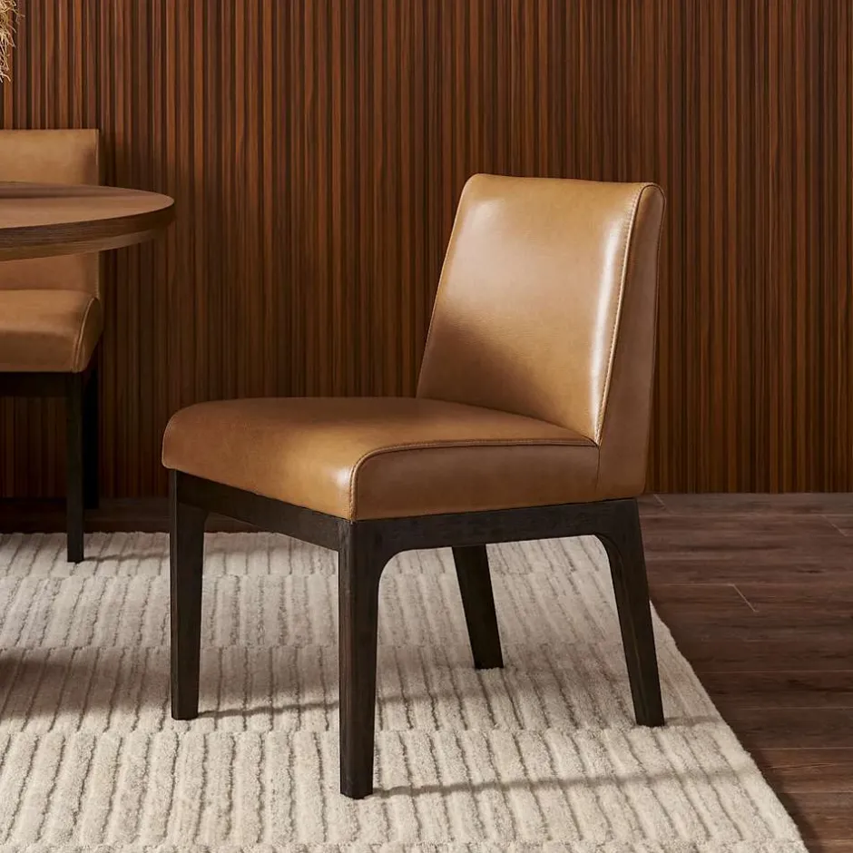 Sale Elliot Leather Dining Chair Dining Chairs|Small Dining Room Furniture