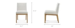 Fashion Elliot Performance Fabric Dining Chair Dining Chairs|Small Dining Room Furniture