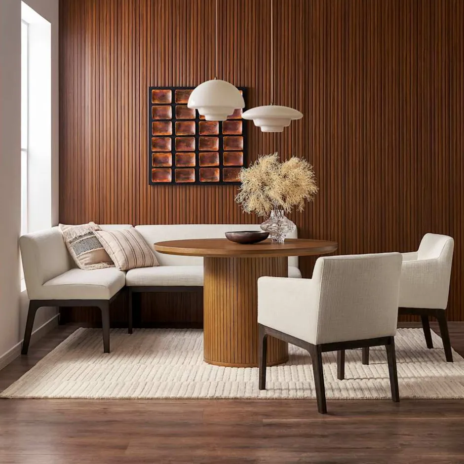 Fashion Elliot Performance Fabric Banquette Bench Benches|Small Dining Room Furniture
