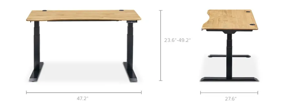Clearance Emmerson Adjustable Standing Desk, Oak Desks