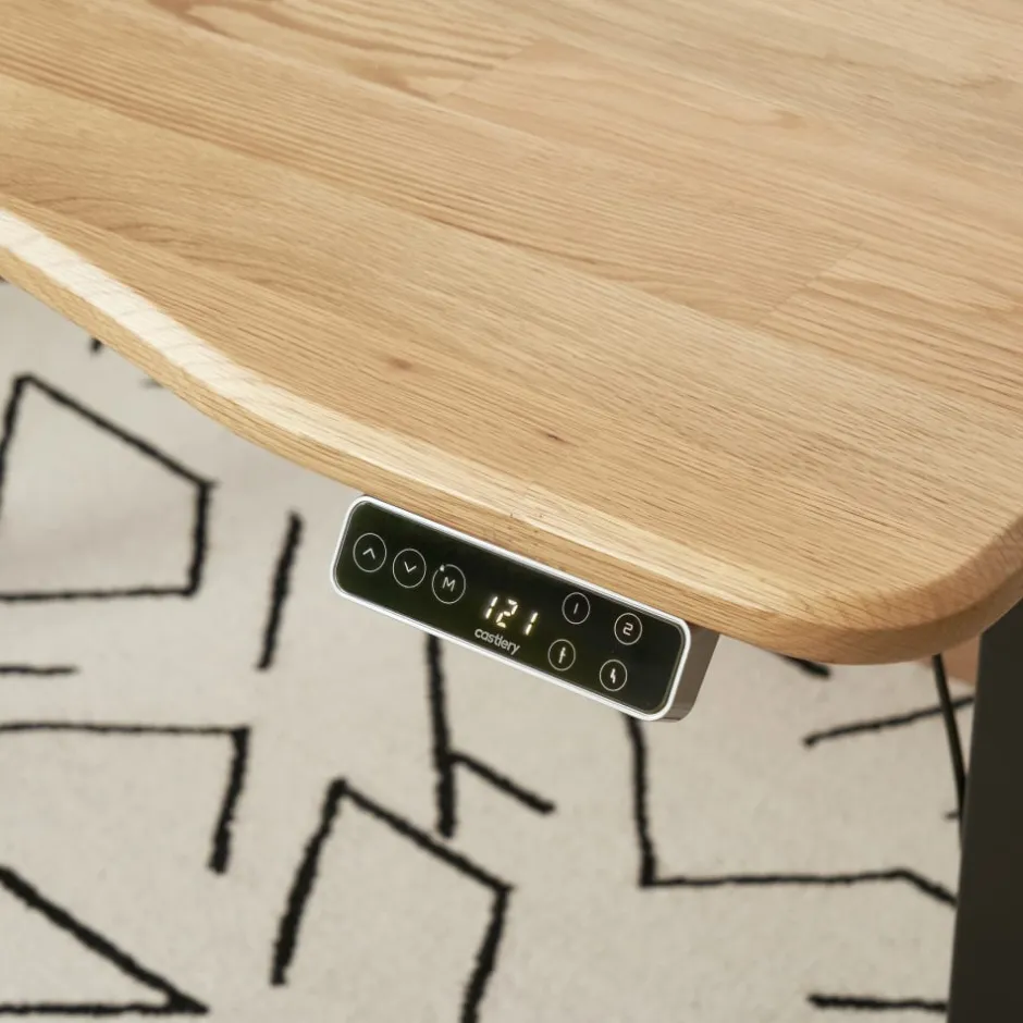 Clearance Emmerson Adjustable Standing Desk, Oak Desks