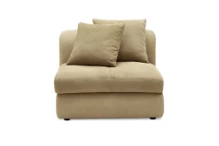Fashion Fable Leather Armless Sofa Armchairs And Accent Chairs|Leather Sofas