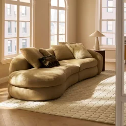 Clearance Fable Leather Side Chaise Sofa Leather Sofas|Sectional Sofas