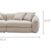 New Fable Performance Fabric Side Chaise Sofa 3 Seater Sofas