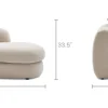 New Fable Performance Fabric Right Chaise Modular Sofas|Loveseats